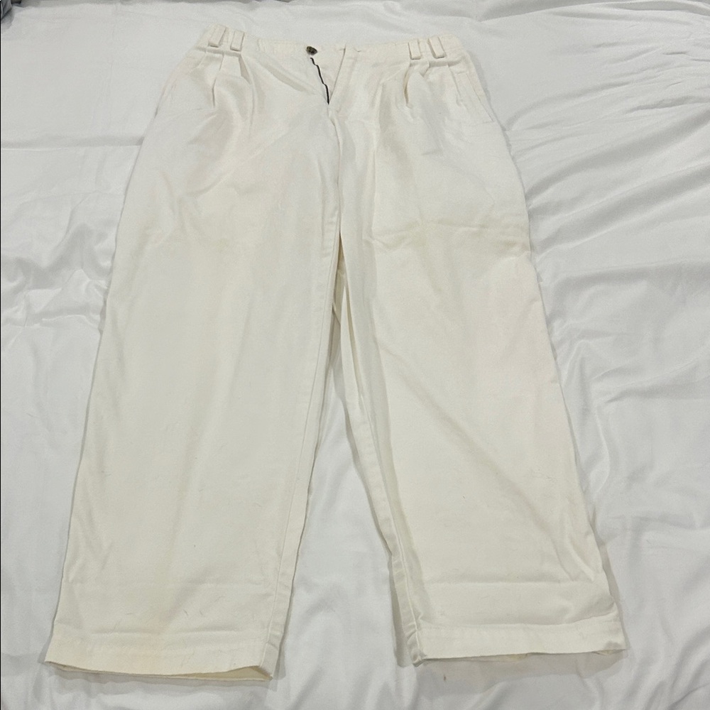 Liz Claiborne White Cotton Pants